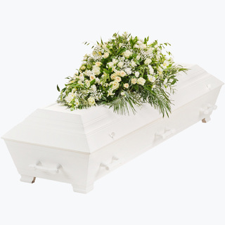 Kistepynt - hvit/krem (145 cm)