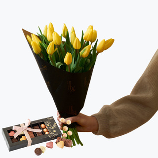 Påsketulipaner med Konfektfavoritter