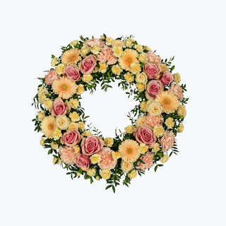 Krans i pastellfarger (50 cm)